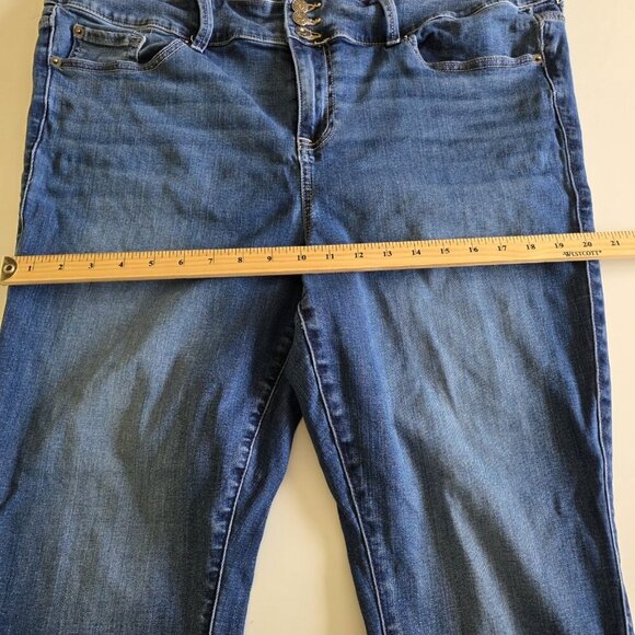 Torrid Jegging Women 22R Blue High Waist Tapered Stretch Western Zip Super Soft - Picture 6 of 16